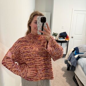 Marc New York Pink and Yellow Knit Women's Sweater